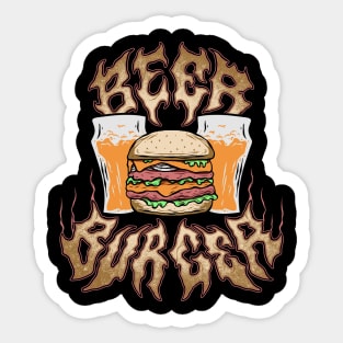 BEER BURGER Sticker